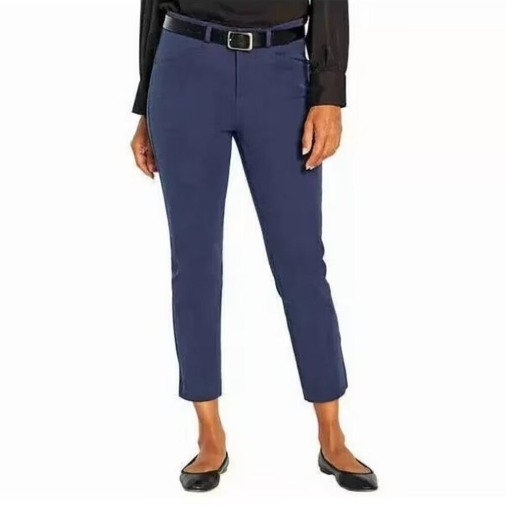 NWT BANANA REPUBLIC Women's Slim Straight Cropped Pant Size 14